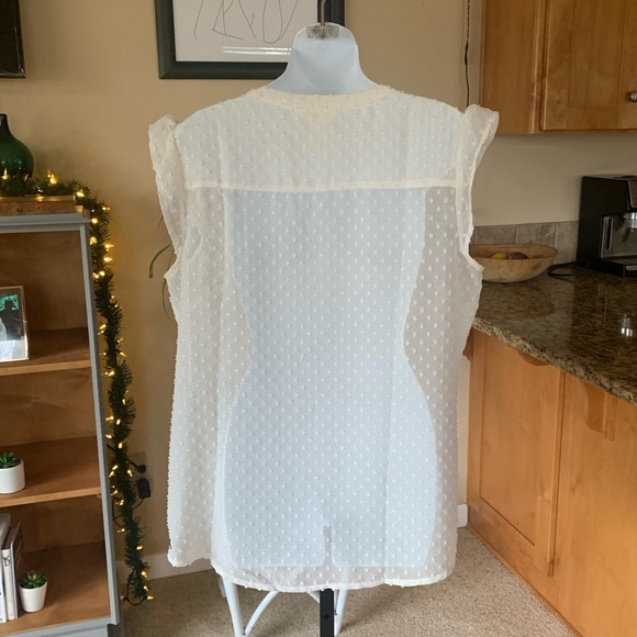 White Button Blouse - Picture 2 of 4